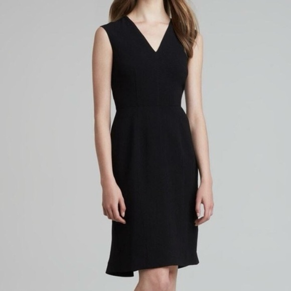 Burberry Dresses & Skirts - Burberry London Crepe V-Neck
Sleeveless Little Black Dress midi Sexy Size 8